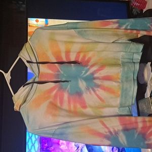 Tiedye Croped Hoodie